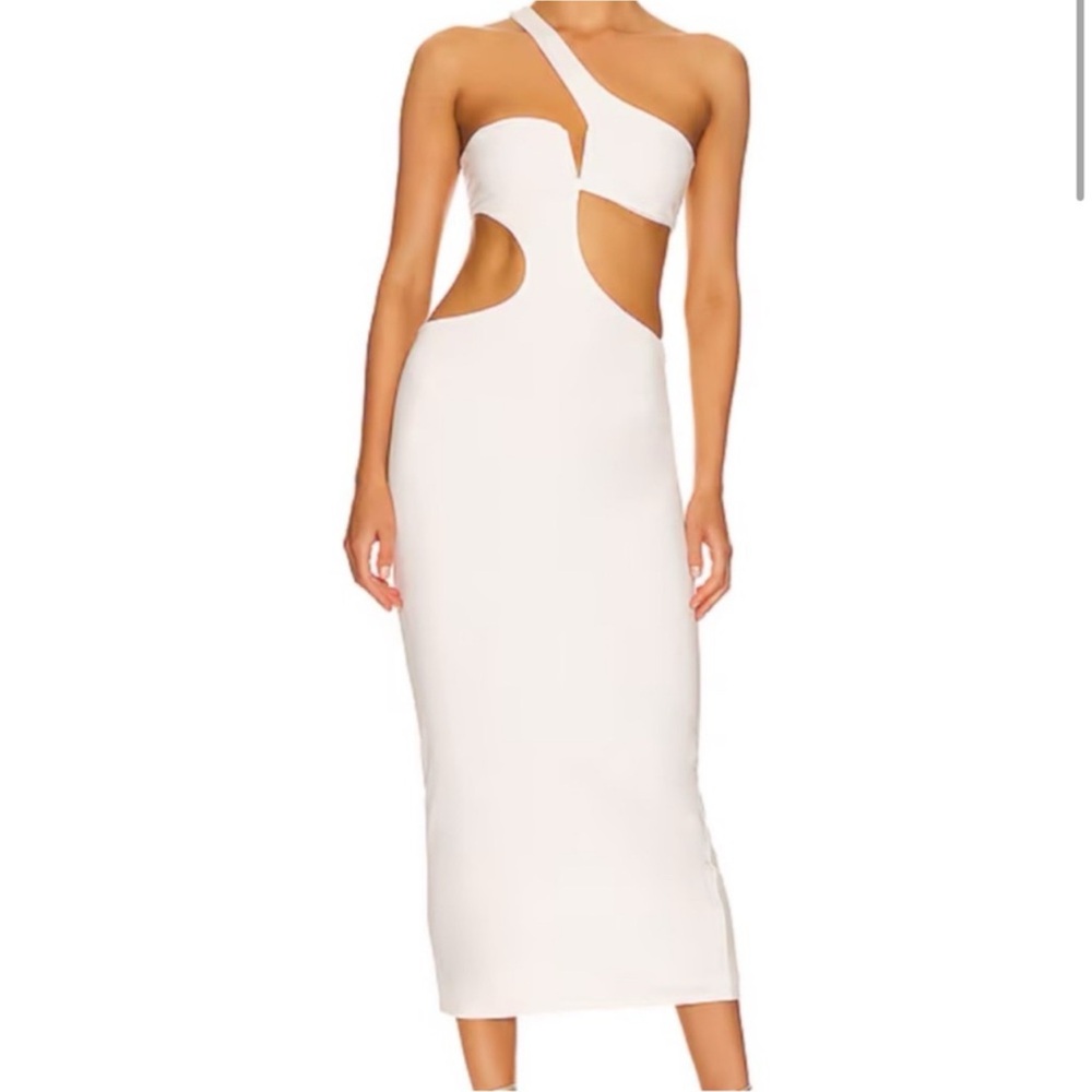 REVOLVE One Shoulder White Dress